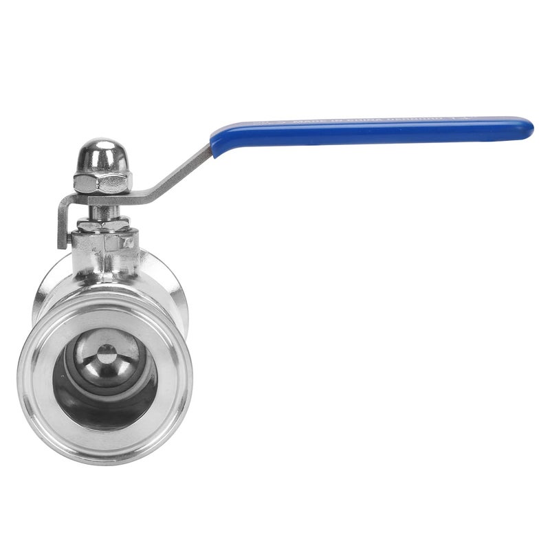 DERNORD 1.5" Tri-Clamp Ball Valve Stainless Steel 304,PTFE Lined. (1 inch Tube OD) - Image 3
